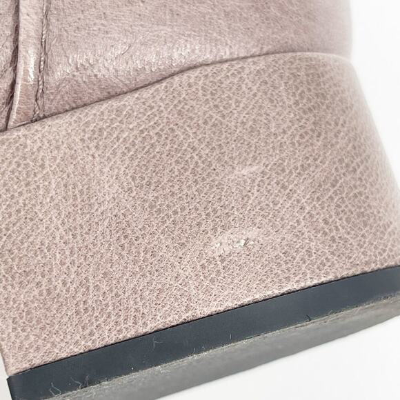 Prada F/W 2017 Dove Gray Multi Buckle Moto Grunge Square Toe Ankle Boot IT 37.5 - Picture 12 of 15